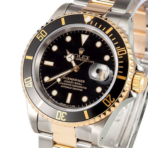 womens gold rolex black face|rolex submariner gold and black.